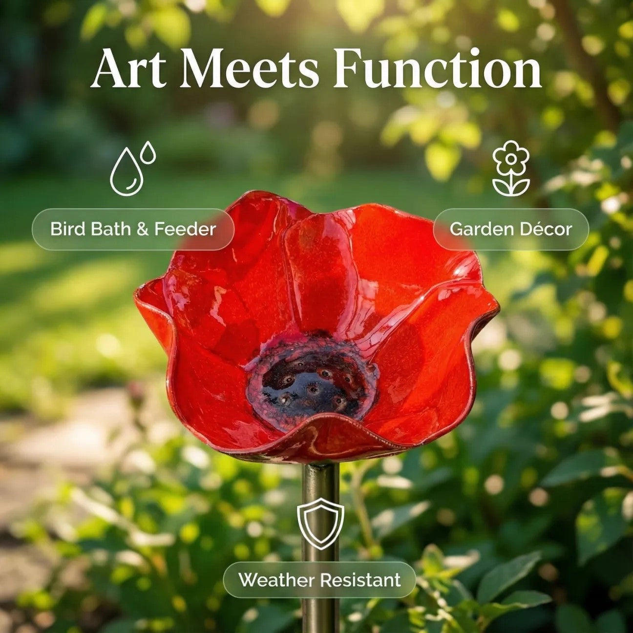 💖🎁2026 Mother's Day Gifts 50% Off--🎁Metal Flower Garden Stake🐦
