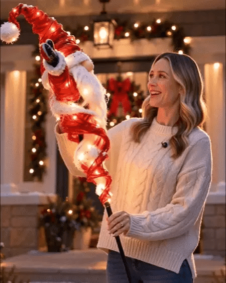 Twisted Christmas Lighted Yard Stakes