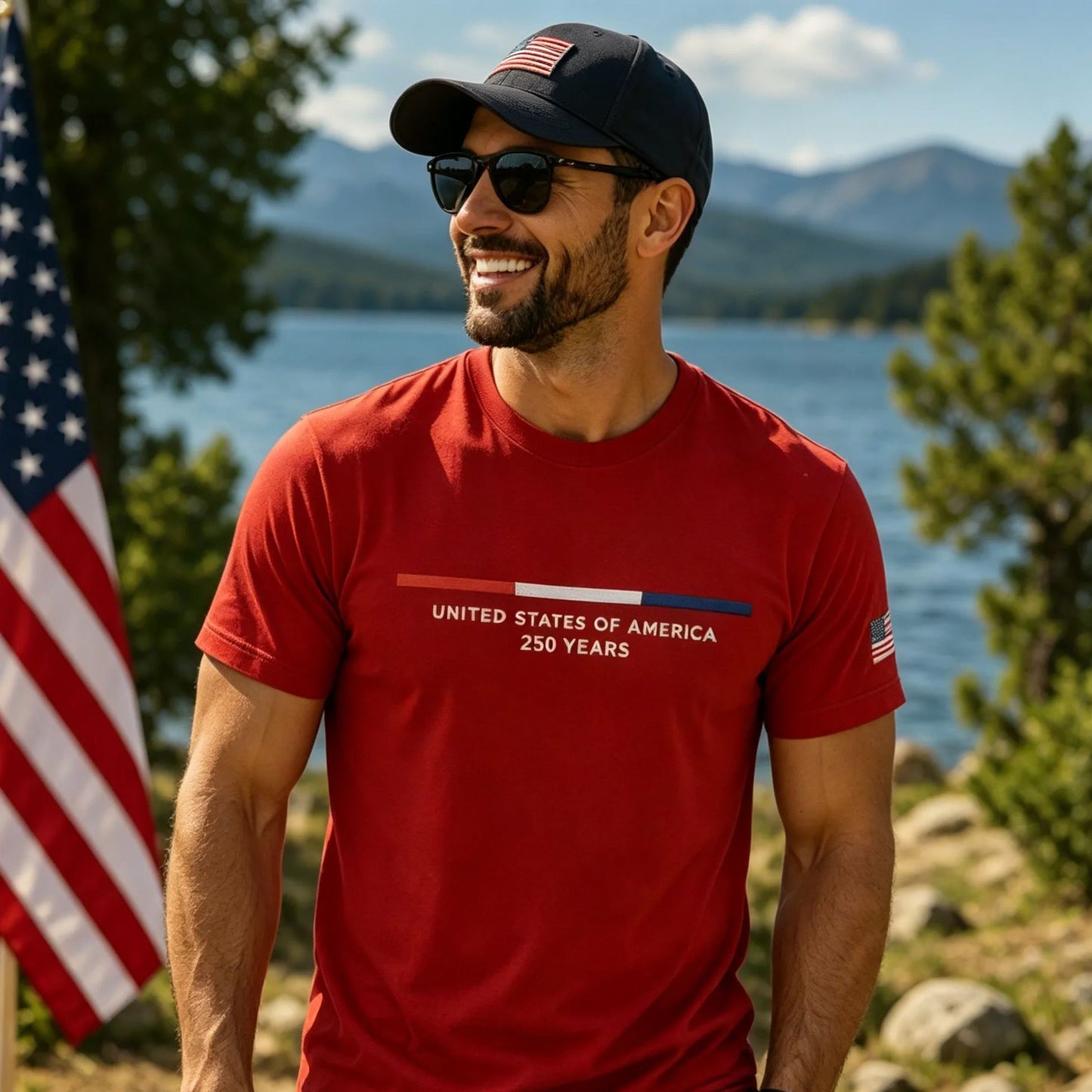 Men's USA Print T-Shirt
