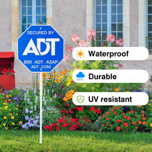 Load image into Gallery viewer, Security Signs 28&quot; ADT Yard Sign with Aluminum Stake, Heavy Duty Weatherproof
