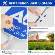 Load image into Gallery viewer, Security Signs 28&quot; ADT Yard Sign with Aluminum Stake, Heavy Duty Weatherproof
