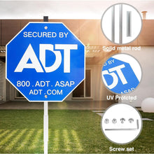 Cargar imagen en el visor de la galería, Security Signs 28&quot; ADT Yard Sign with Aluminum Stake, Heavy Duty Weatherproof
