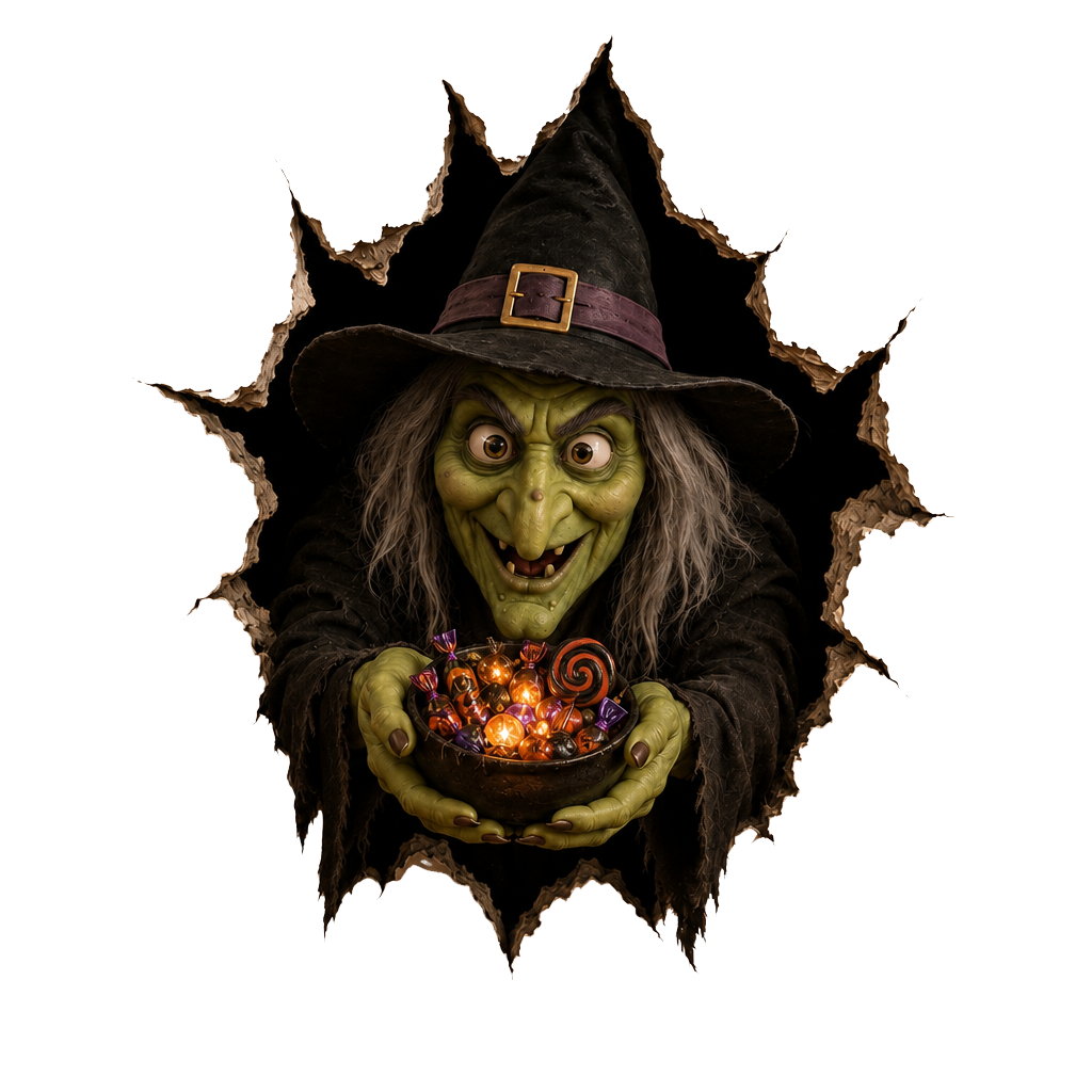 Graddi™ Halloween Break-In Wall Decal