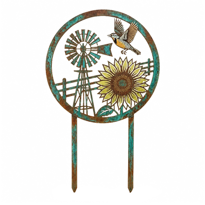 Graddi PatinaBird Garden Stake