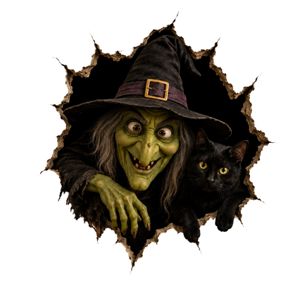 Graddi™ Halloween Break-In Wall Decal