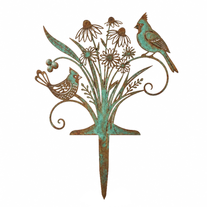 Graddi PatinaBird Garden Stake