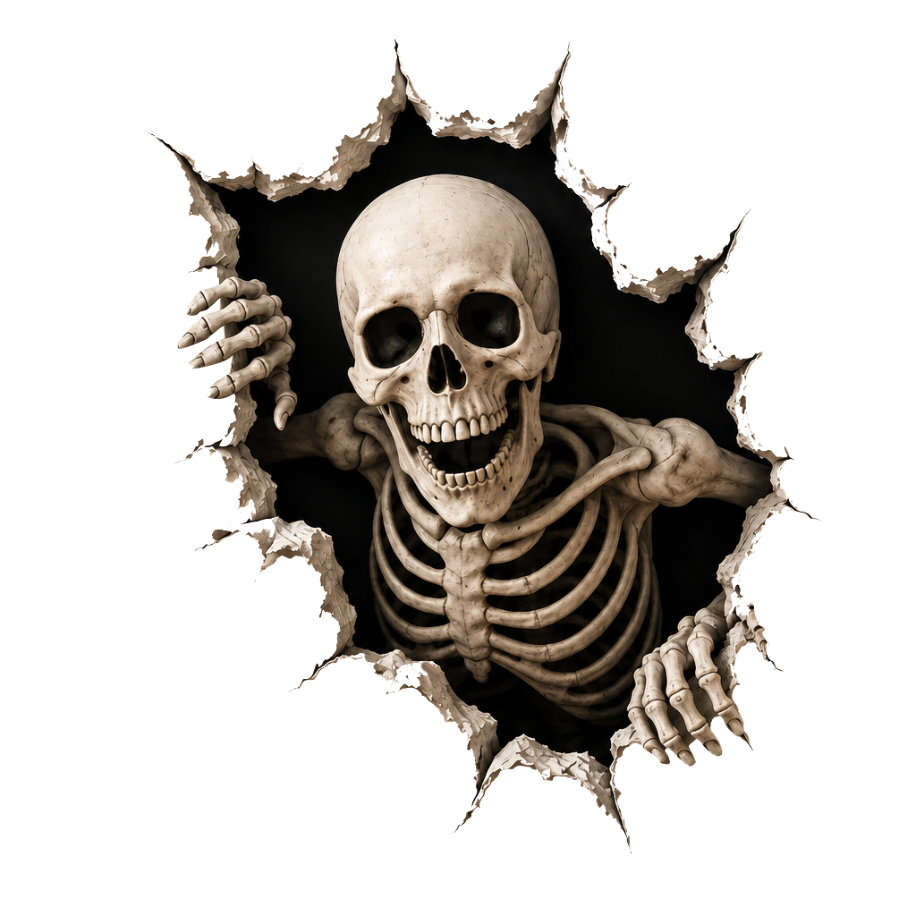 Graddi™ Halloween Break-In Wall Decal