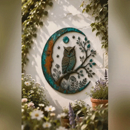 ⏰ LAST DAY 50% OFF - 🌙Metal Crescent Moon Wall Art - A Timeless Garden Accent Inspired by Nature
