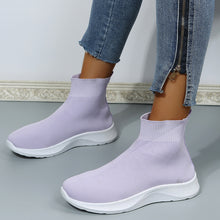 Load image into Gallery viewer, Women&#39;s casual breathable high top elastic socks shoes
