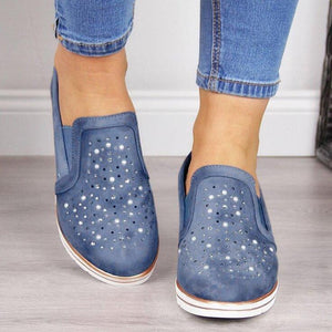 2023 Women Breathable Slip-on Flat Shoes