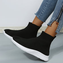 Load image into Gallery viewer, Women&#39;s casual breathable high top elastic socks shoes
