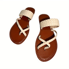 Load image into Gallery viewer, Women&#39;s Flat Weave Detail Slide Slippers
