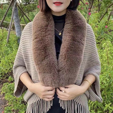 Load image into Gallery viewer, women&#39;s solid color long scarf autumn and winter warm thickened wool shawl

