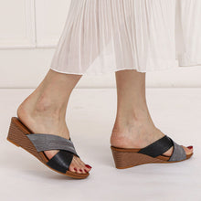 Load image into Gallery viewer, Ladies Open Toe Wedge Sandals
