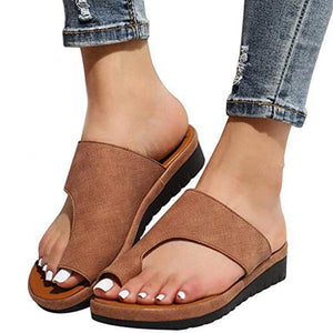 women's solid color toe sandals