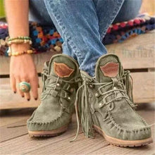 Load image into Gallery viewer, New women&#39;s suede retro ankle boots
