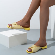 Load image into Gallery viewer, 2023 New Rhinestone Low Heel Ladies Slippers
