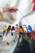 Load image into Gallery viewer, Birds Stained Window Hangings
