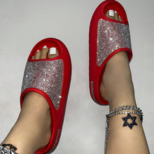 Cargar imagen en el visor de la galería, Women&#39;s Diamond Platform Slippers
