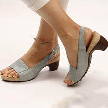 Load image into Gallery viewer, Shoesmama Women&#39;s Elegant Low Chunky Heel Comfy Sandals

