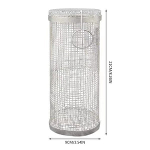 Barbecue stainless steel wire mesh cylinder