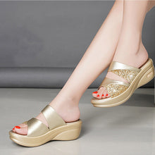 Cargar imagen en el visor de la galería, Fashion Platform Platform Wedge Wedge Ladies Slippers
