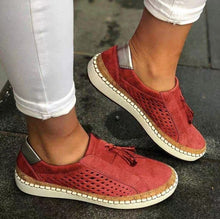 Load image into Gallery viewer, New Women&#39;s Autumn Low Heel Round Toe Breathable Sneakers

