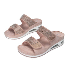 Load image into Gallery viewer, Women&#39;s Air Cushion Wedge Sandals With Rhinestones
