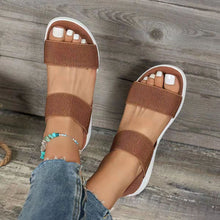 Load image into Gallery viewer, Ladies Fly Woven Flat Casual Sandals
