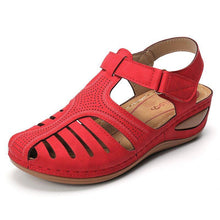 Cargar imagen en el visor de la galería, Women Hollow Out Breathable Wedges Thick Sole Buckle Sandals
