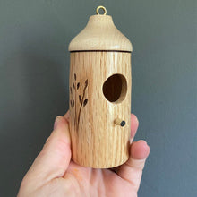 Load image into Gallery viewer, Sherem Wooden Hummingbird House
