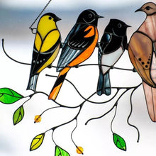 Cargar imagen en el visor de la galería, Birds Stained Window Hangings

